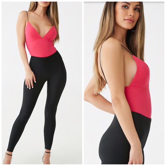 Forever 21 Tops - Hot magenta pink bodysuit